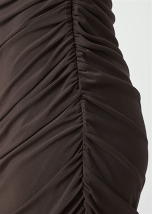 Corilina solid mesh kjole Brown Neo Noir 